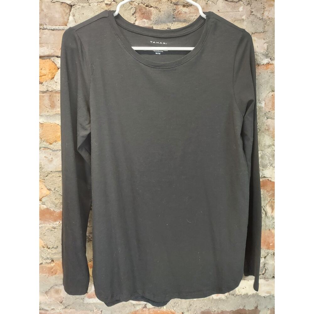 Healing Hands Womens Long Sleeve Scoop Neck Shirt L Grey Comfortable - Picture 3 of 4
